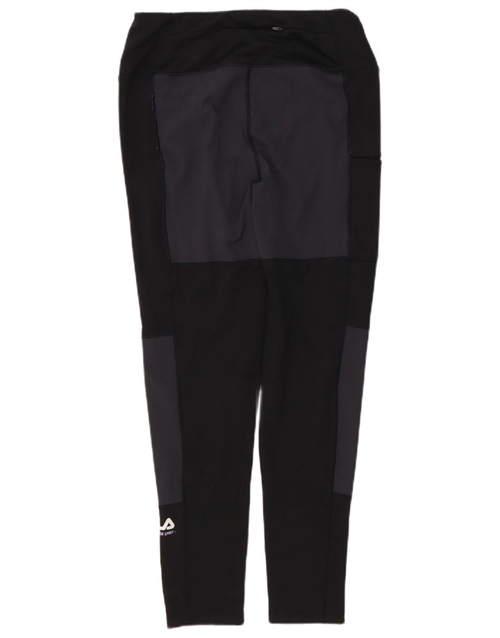 Fila Leggings Femme UK 12 Noir Moyen