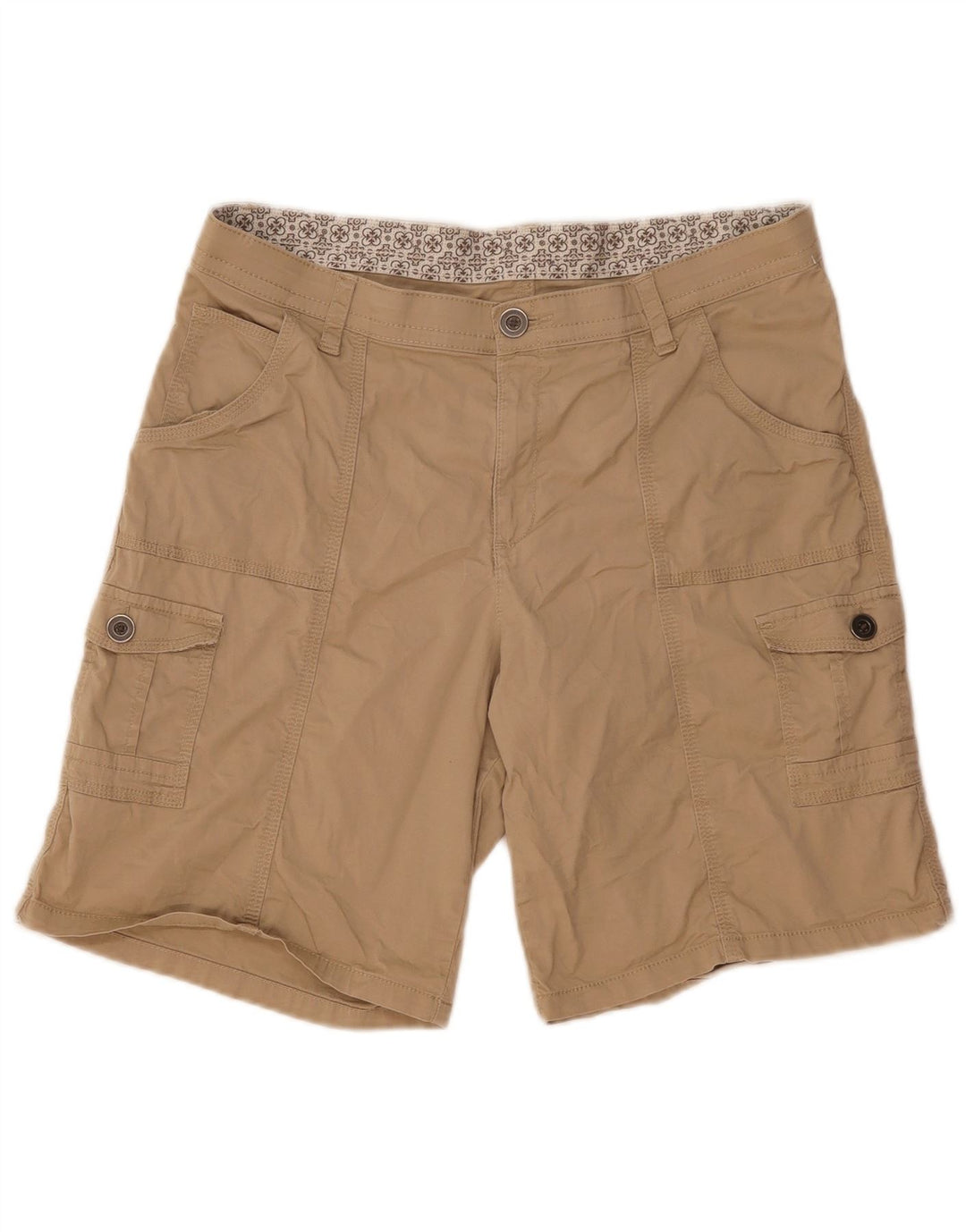 Short Cargo Femme Vintage US14 W34 Coton Kaki