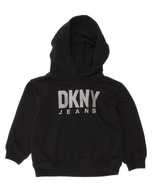 Dkny Pull à capuche graphique pour bébé garçon 18-24 mois en coton noir