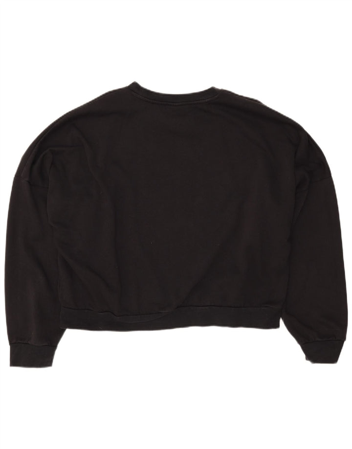 ADIDAS Sweat-shirt court surdimensionné pour femme UK 16/18 Grand coton noir