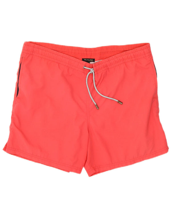 Massimo Dutti Short De Bain Homme Rouge Moyen