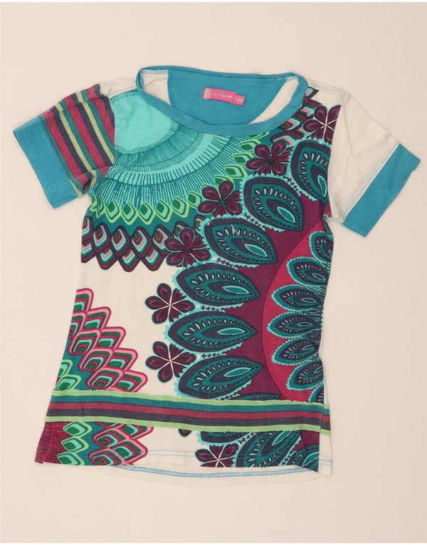 Desigual T-Shirt Graphique Fille 13-14 ans Multicolore Floral