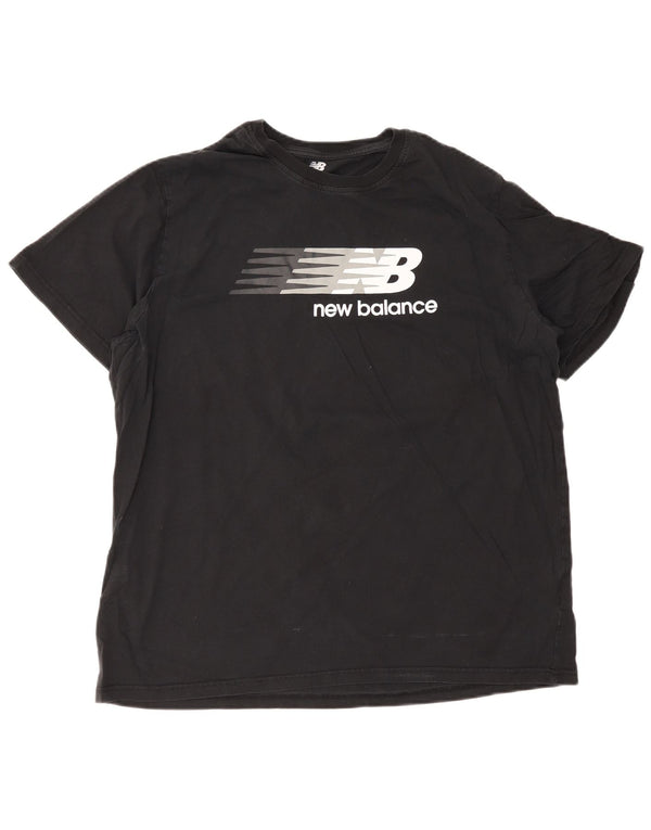 New Balance T-Shirt graphique homme haut 2XL coton noir