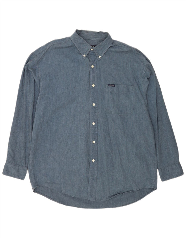 Chaps Ralph Lauren Chemise Homme XL Bleu Coton