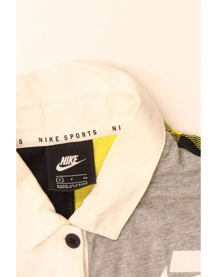 NIKE Polo de rugby court surdimensionné pour femme UK 10 Small Multicolore