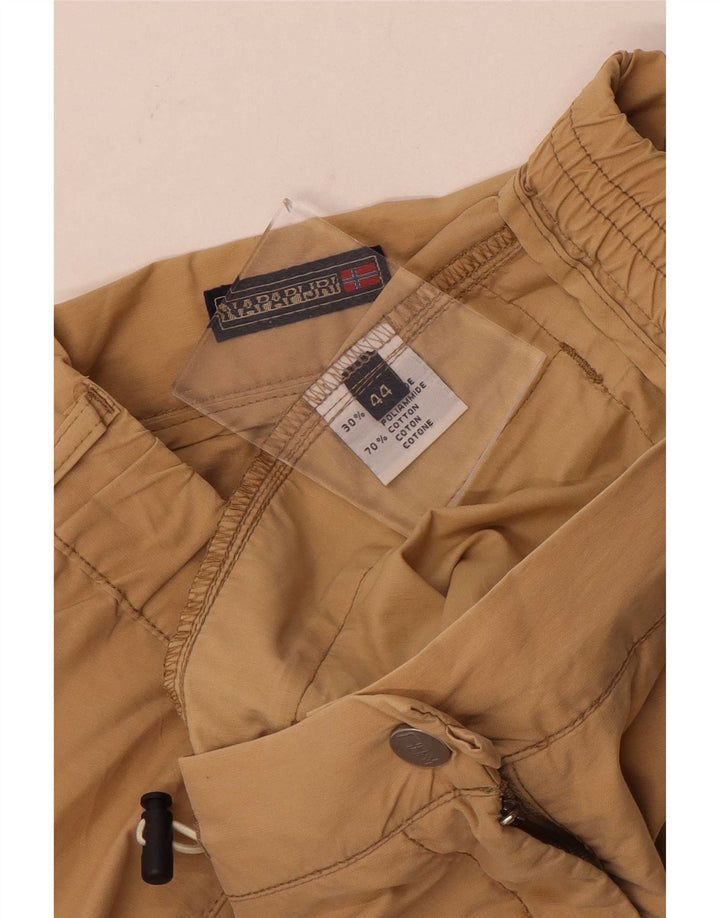 Napapijri Pantalon cargo de jogging pour femme IT 44 Medium W32 L32 Beige