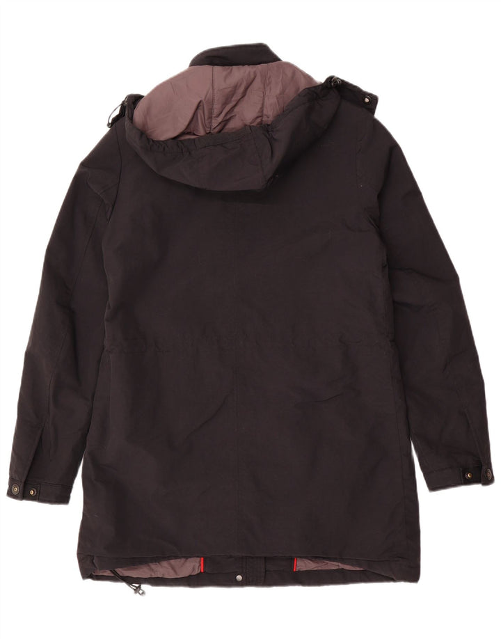 GEOX RESPIRA Manteau coupe-vent à capuche pour femme UK 6 XS Noir Polyamide