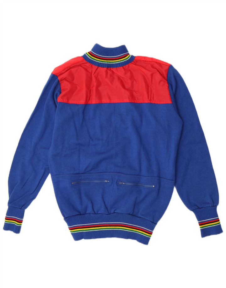 vintage Mens Cardigan Sweater Moyen Multicolore Colourblock