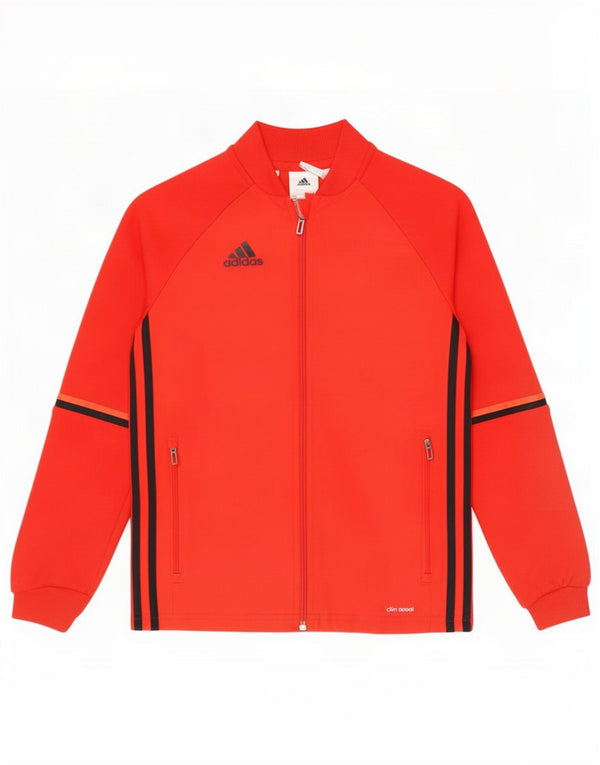 Adidas Climacool Survêtement Top Veste Garçon 9-10 Ans Rouge Colorblock