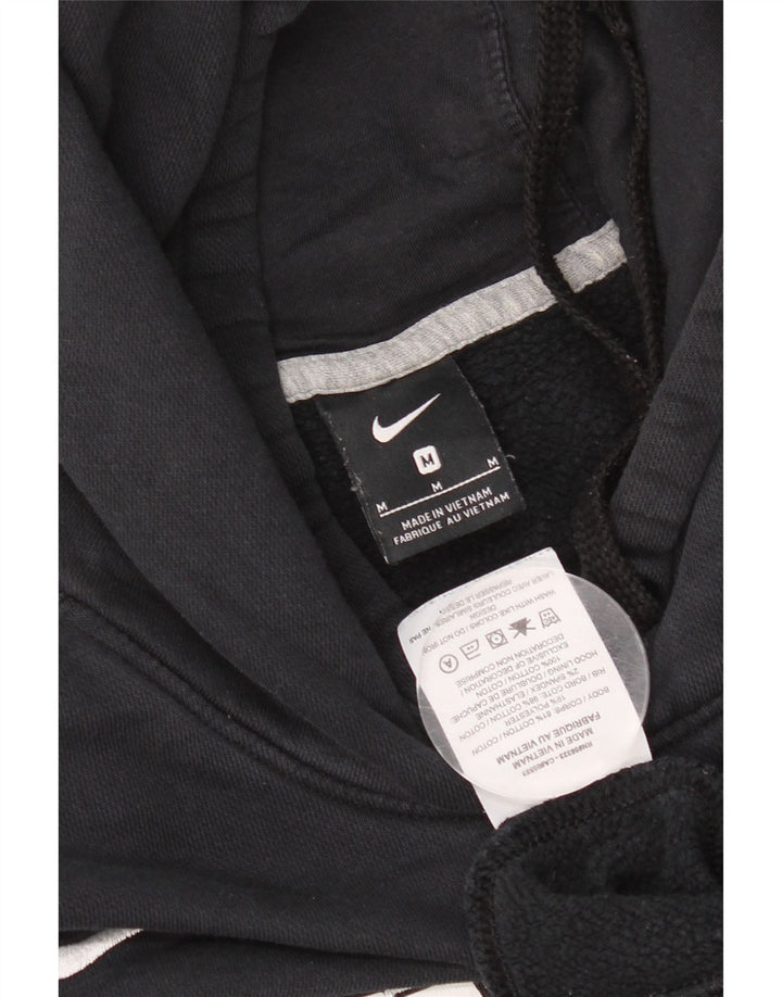Nike Pull à capuche graphique en coton noir moyen pour homme