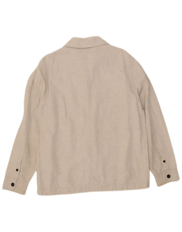 Marks & Spencer Chemise Homme Lin Beige Moyen