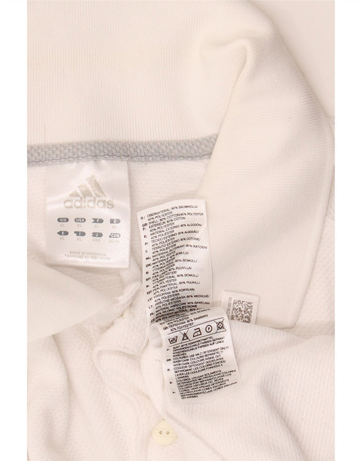 Adidas Polo Homme XL Blanc Coton