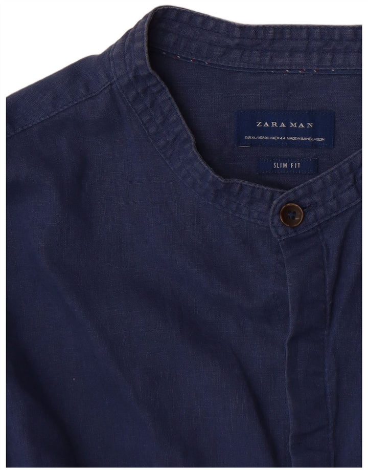 Zara Chemise Slim Fit XL Bleu Marine Homme