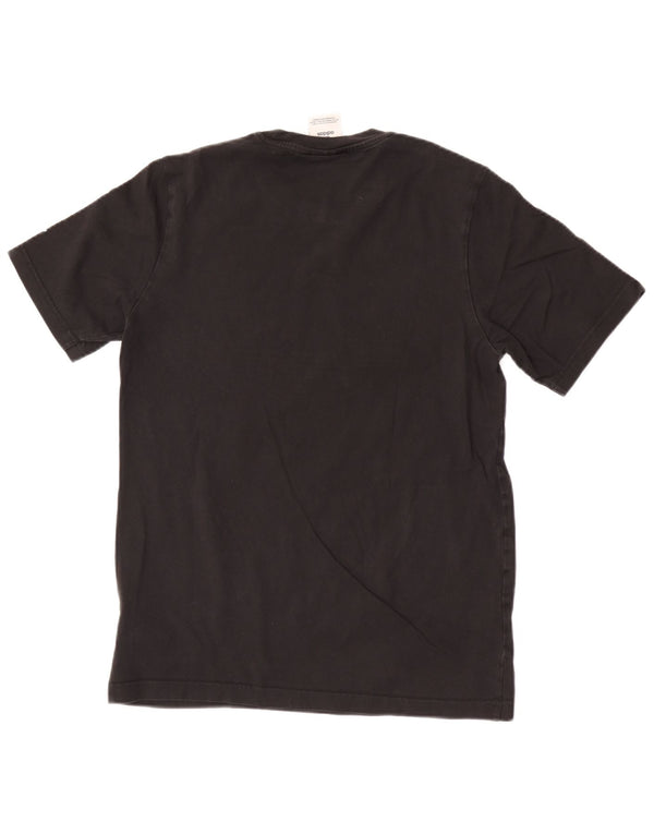 Adidas T-shirt graphique pour hommes, petit haut en coton noir