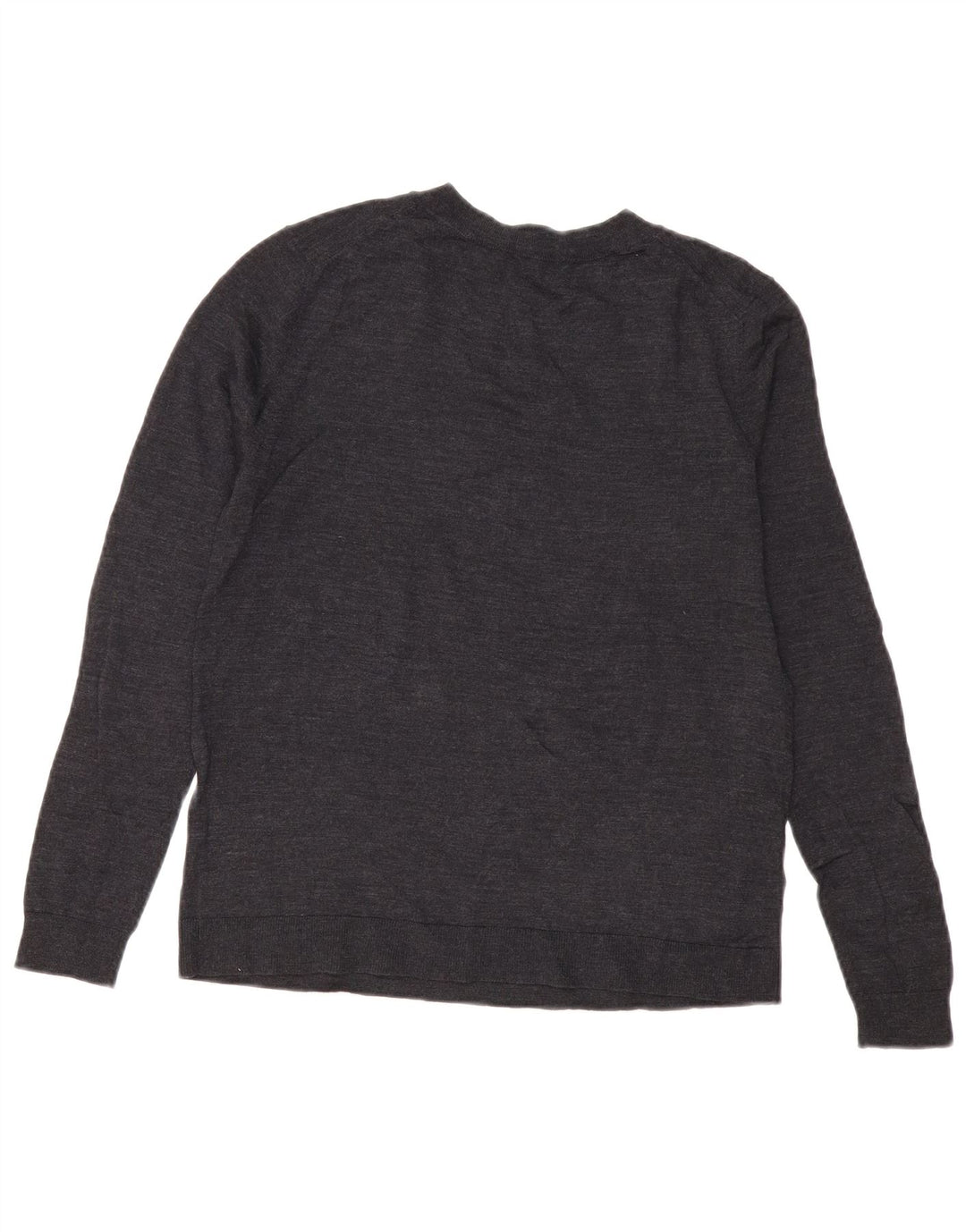Zara Pull col V pour femme UK 10 Petite laine bleu marine