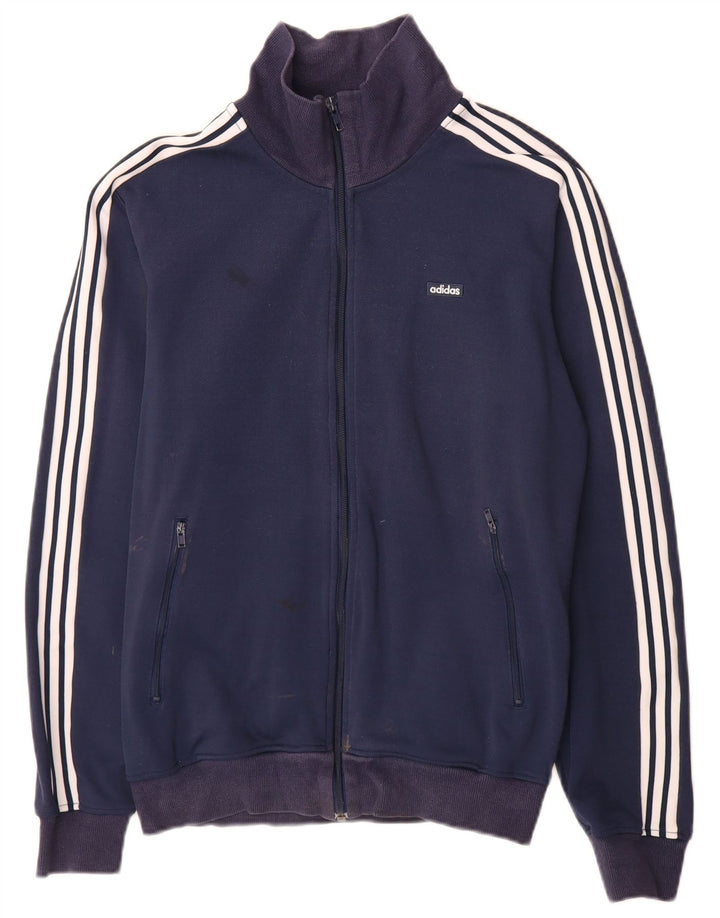 Adidas Veste de survêtement pour homme Bleu marine moyen Polyester