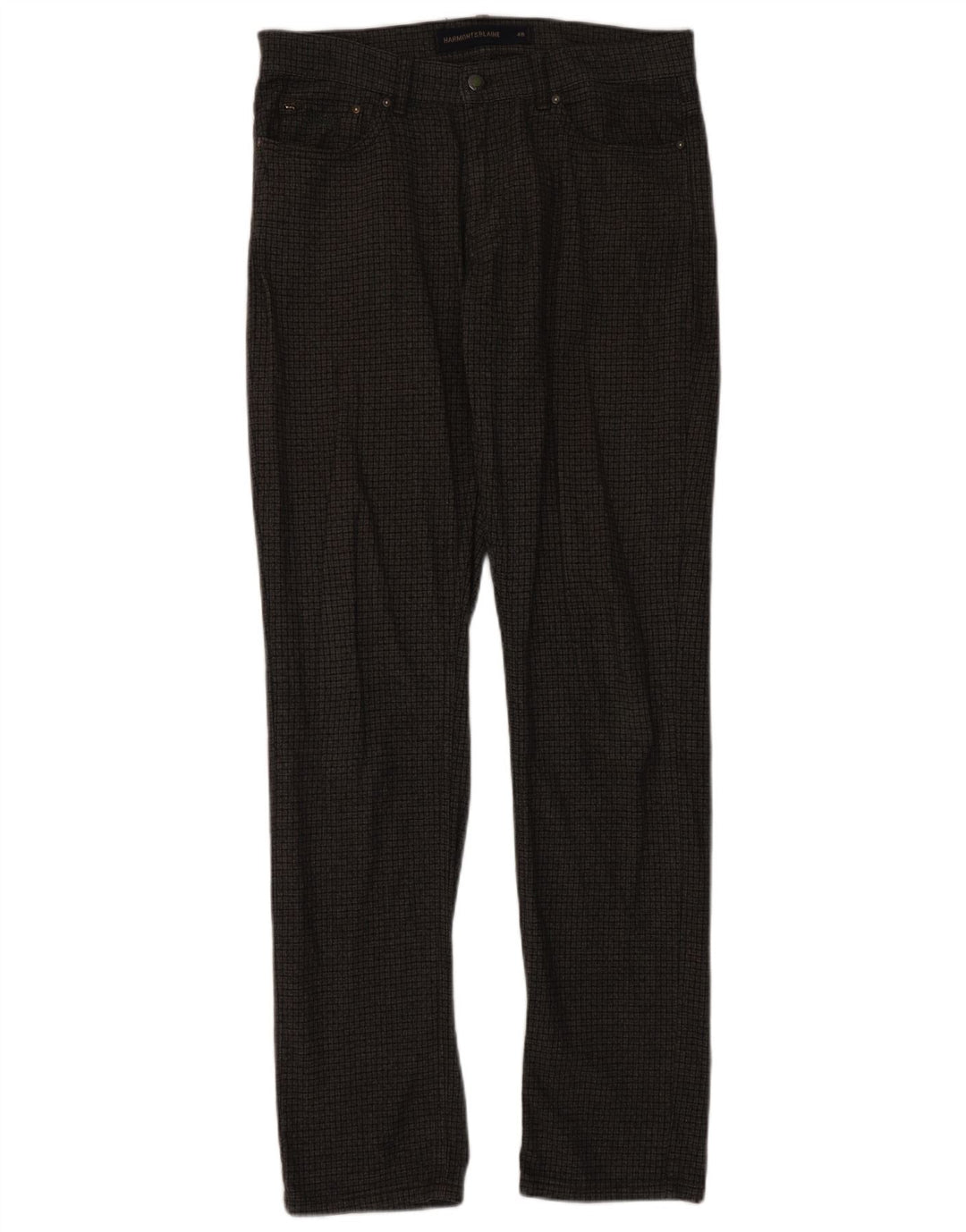 Harmont & Blaine Pantalon décontracté pour homme IT 48 Medium W34 L34 Gris à carreaux