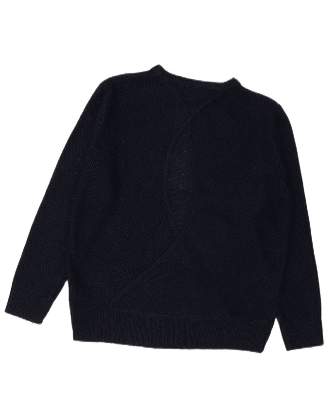 Zara Pull surdimensionné à col bateau pour femme UK 14 Bleu marine moyen