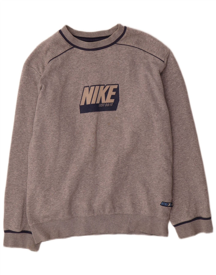 Nike Sweat-shirt graphique pour garçon 12-13 ans - Grand gris moucheté
