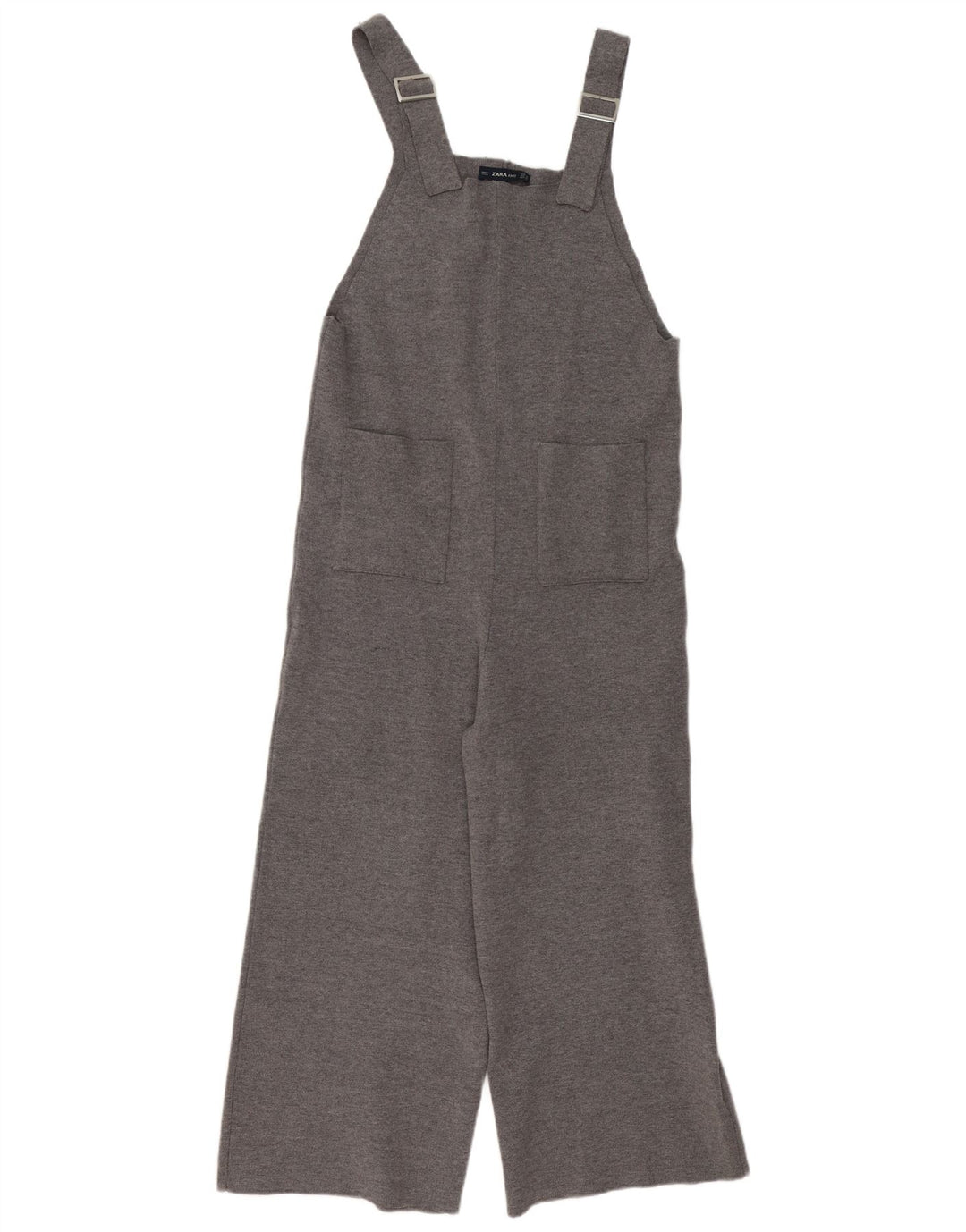 Zara Combinaison en tricot pour femme UK 12 Gris moyen Viscose