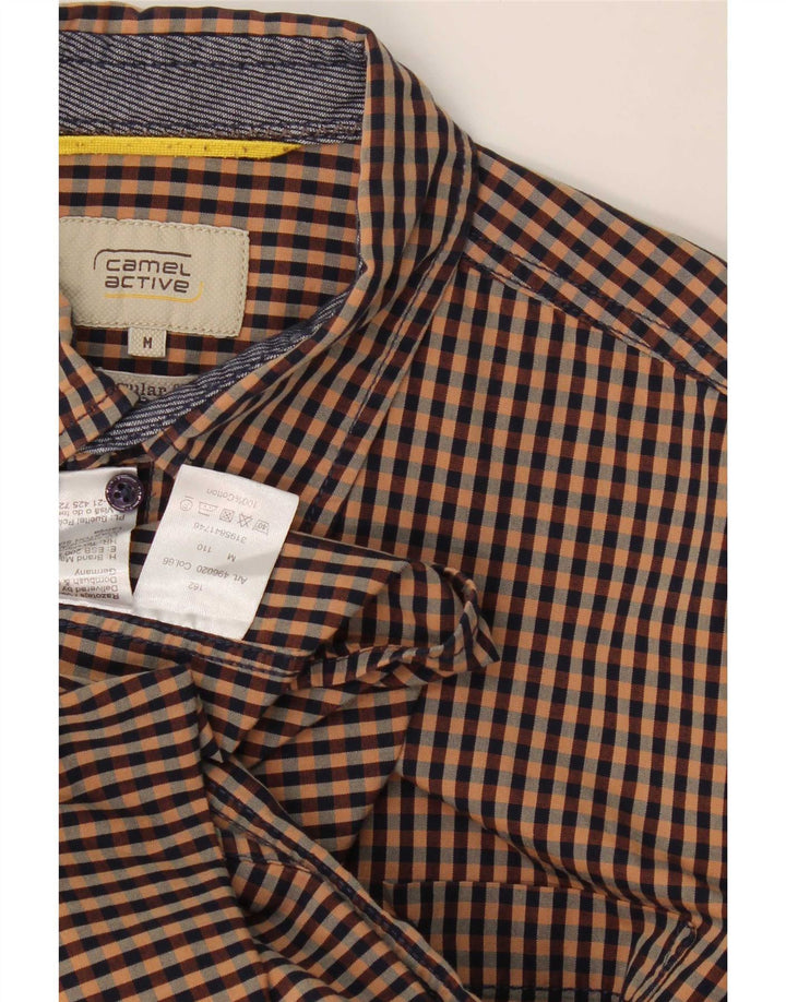 Camel Active Chemise Regular Fit Homme Marron Moyen Vichy Coton