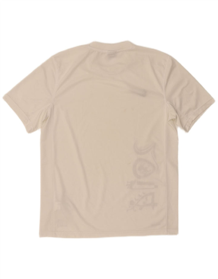 NIKE Mens Dri Fit Graphic T-Shirt Top Large White Polyester