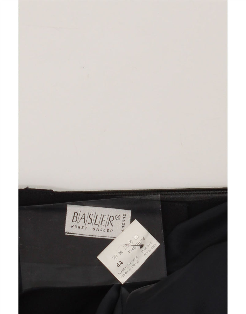 BASLER Womens Belted Pencil Skirt UK 18 XL W36  Navy Blue Polyester Vintage Basler and Second-Hand Basler from Messina Hembry 