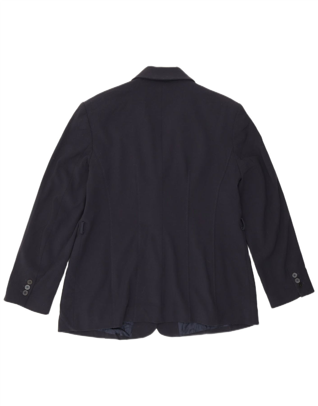 Zara Veste Blazer Femme UK 18 XL Bleu Marine Polyester