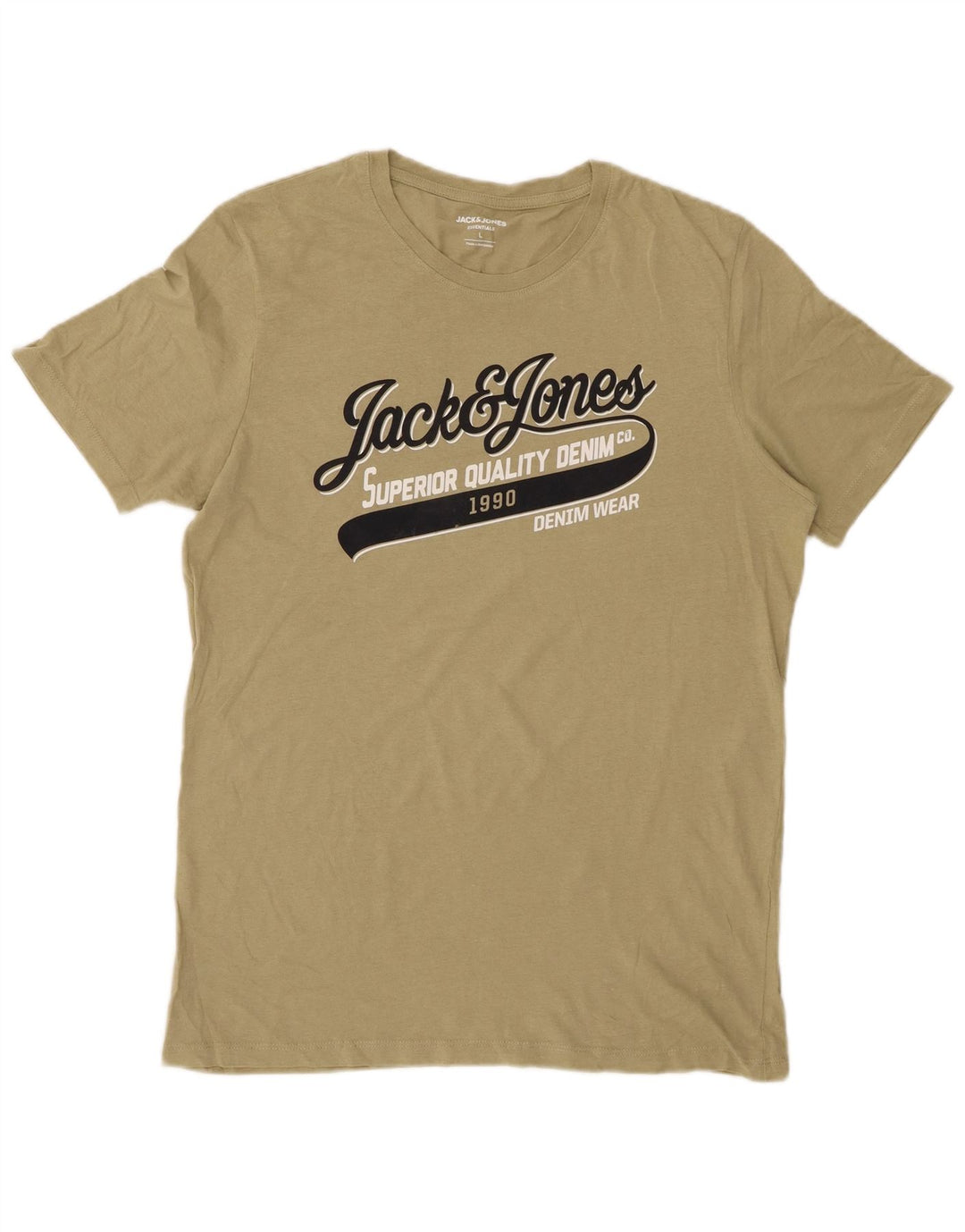 JACK & JONES T-Shirt Graphique Homme Kaki Large