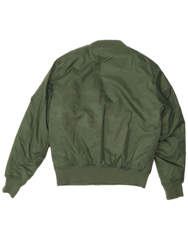 Urban Classics Veste Bomber Homme UK 40 Large Vert Nylon