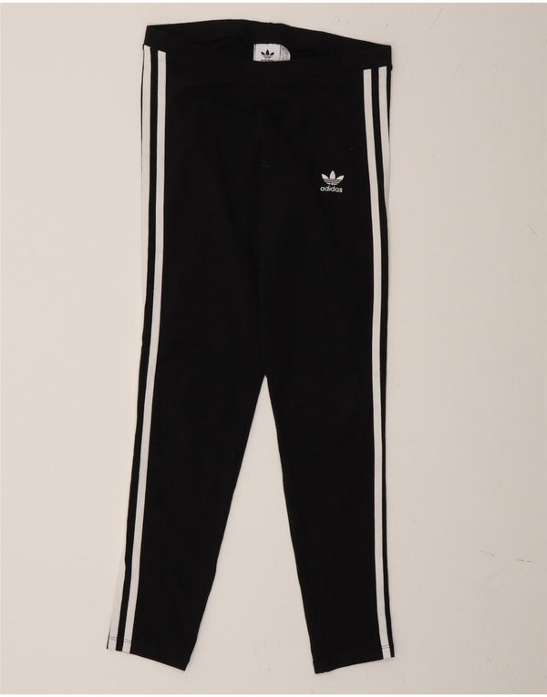 Adidas Leggings Femme UK 10 Petit Coton Noir