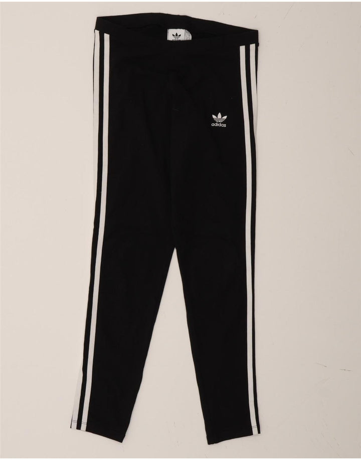 Adidas Leggings Femme UK 10 Petit Coton Noir