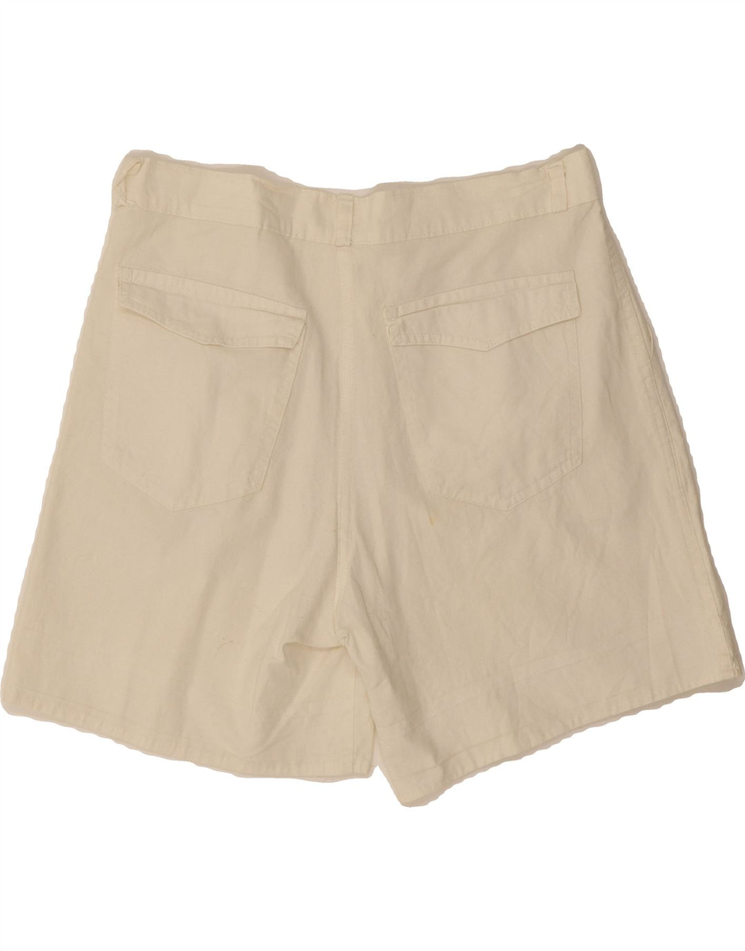 VINTAGE Womens Chino Shorts EU 40 Medium W31  Off White Cotton Vintage Vintage and Second-Hand Vintage from Messina Hembry 