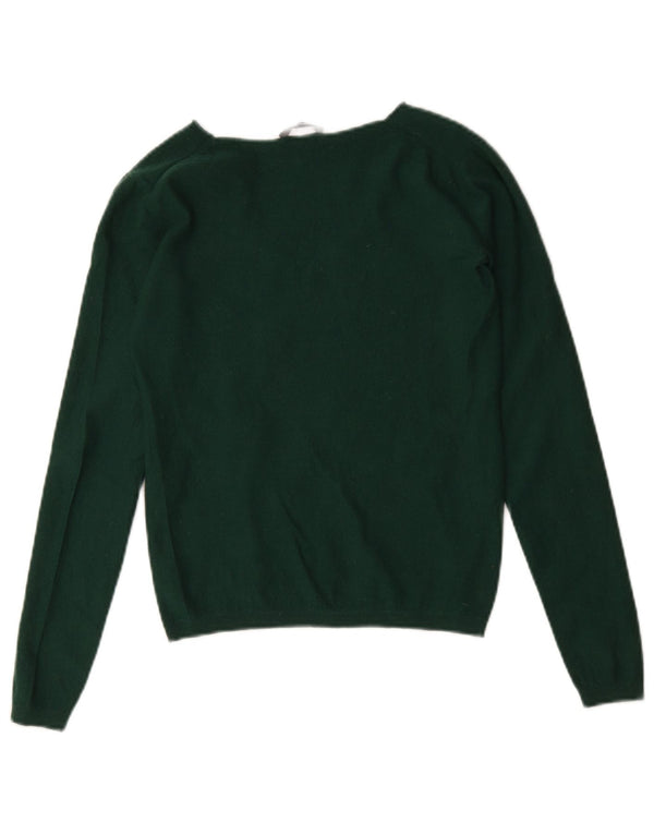 Max & Co. Pull col en V pour femme UK 10 Petit Vert