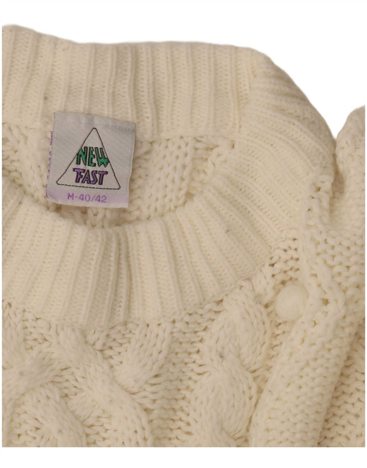 New Fast Pull surdimensionné à col rond pour femme EU 40/42 Blanc moyen