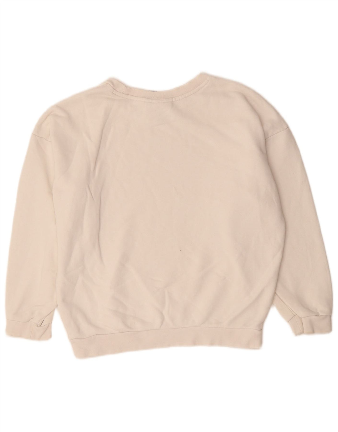 Adidas Sweat-shirt court surdimensionné pour femme UK 8 Petit Blanc