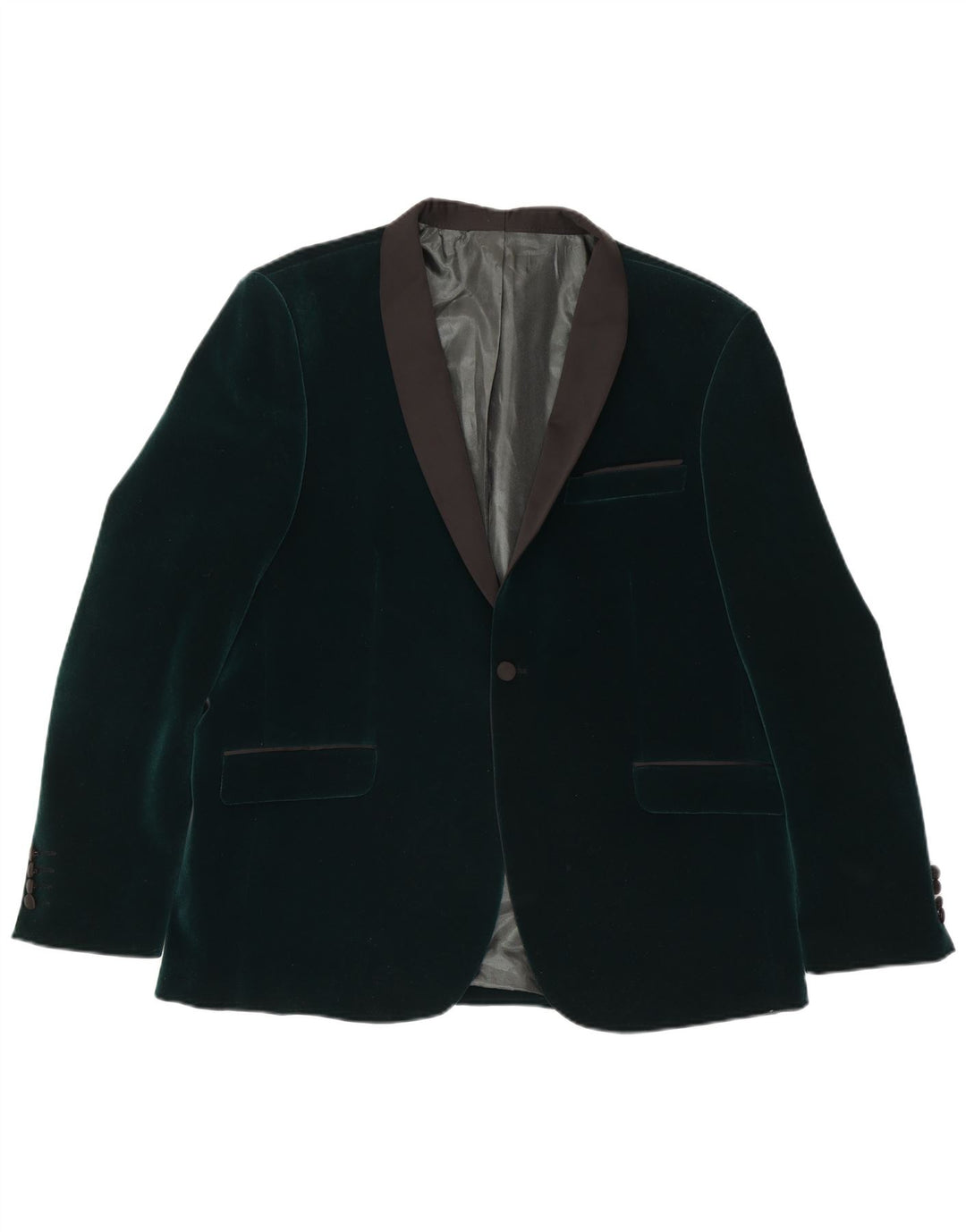 Jack Martin Veste blazer en velours à 1 bouton pour homme IT 48 Vert moyen Polyester