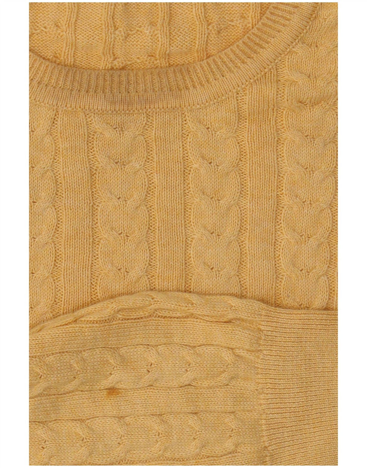 IZOD Pull col rond homme grand jaune coton