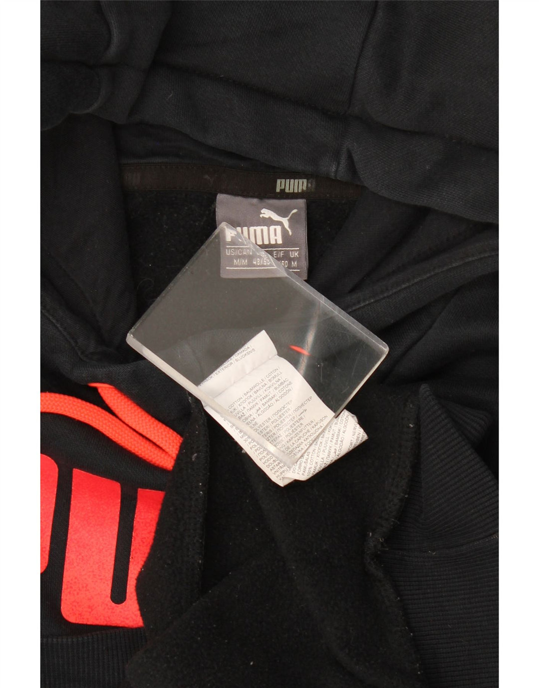 Puma Pull à Capuche Graphique Homme Noir Moyen Coton