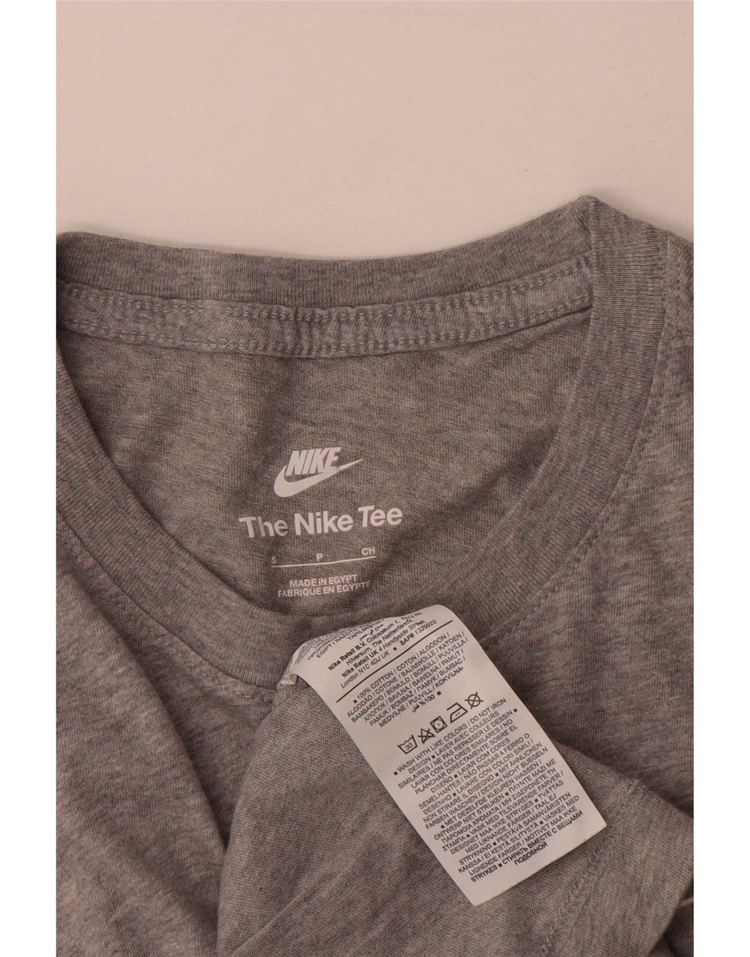 Nike T-Shirt Homme Petit Gris Coton