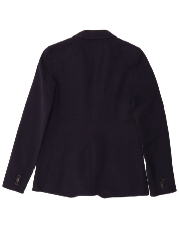 J. Crew Veste blazer à 1 bouton pour femme US 4 Small Bleu marine en coton