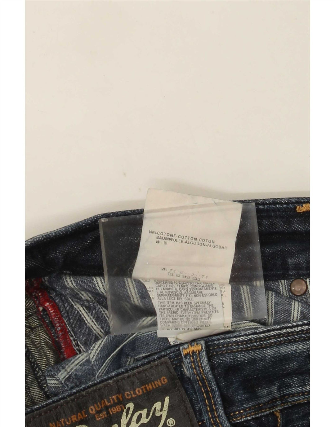 Replay Jean Droit Lenaldo Homme W33 L32 Bleu
