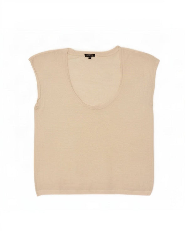 Massimo Dutti Débardeur pour femme UK 14 Medium Off White