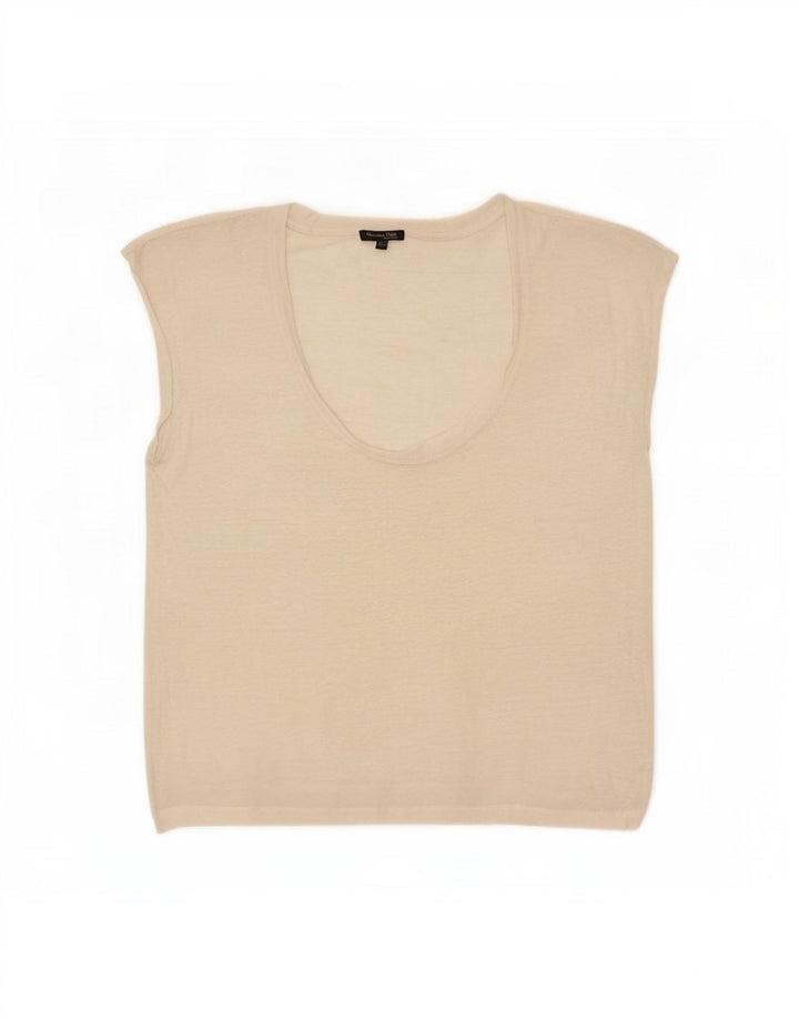 Massimo Dutti Débardeur pour femme UK 14 Medium Off White
