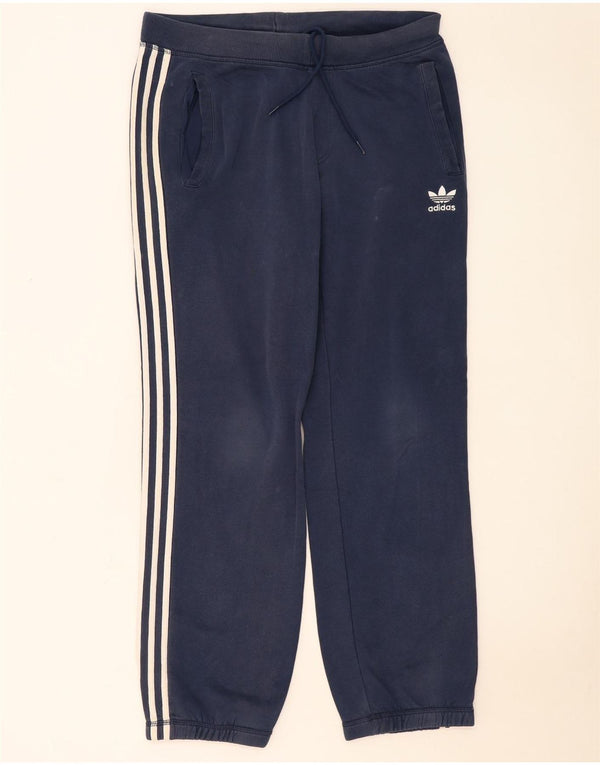 Adidas Pantalon de survêtement pour homme en coton bleu marine moyen