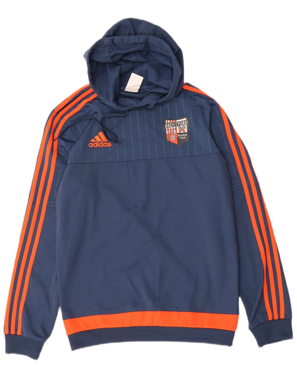 Adidas Pull à capuche pour homme Petit Bleu marine Colorblock Polyester