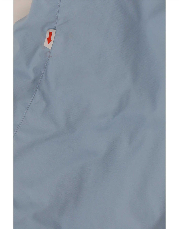 Columbia Veste de pluie surdimensionnée à capuche pour femme UK 10 Small Bleu Colorblock