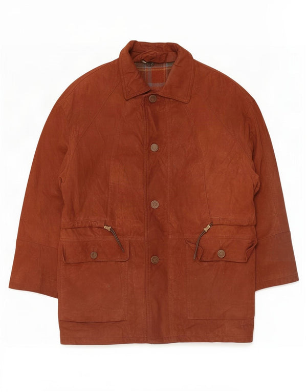 Anfor Manteau en Daim pour Homme IT 50 Grand Cuir Marron