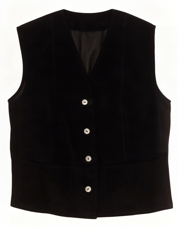 gilet femme vintage UK 12 Moyen Noir