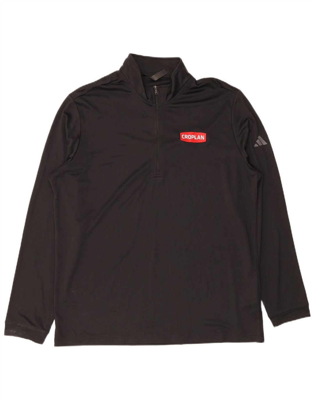 Adidas Haut à col zippé à manches longues XL Noir Polyester